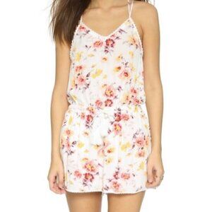 House of Harlow 1960 white floral romper